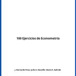 Solucionario 100 Ejercicios de Econometría