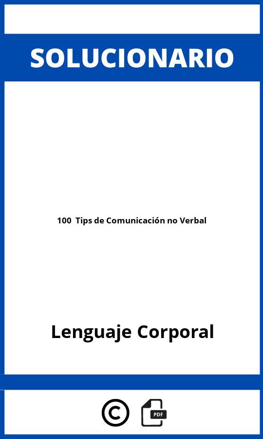 Solucionario 100+ Tips de Comunicación no Verbal