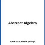 Solucionario Abstract Algebra