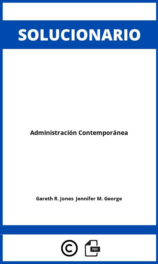 Solucionario Administración Contemporánea