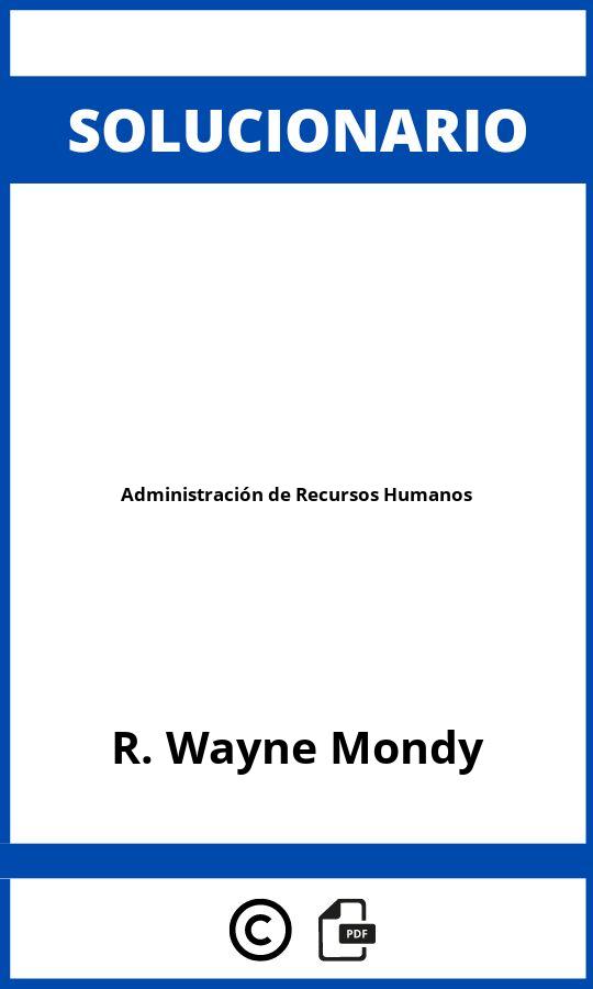 Solucionario Administración de Recursos Humanos