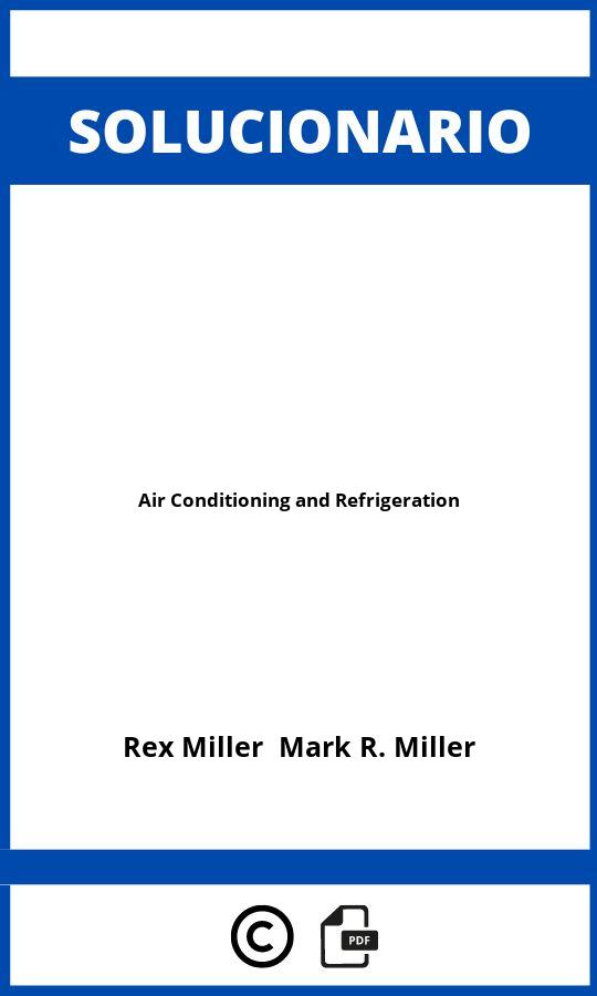 Solucionario Air Conditioning and Refrigeration