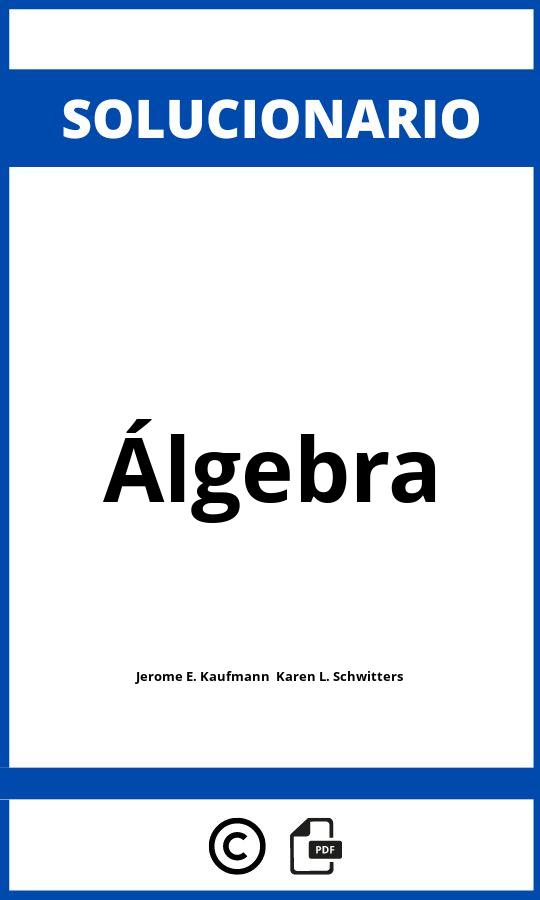 Solucionario Álgebra