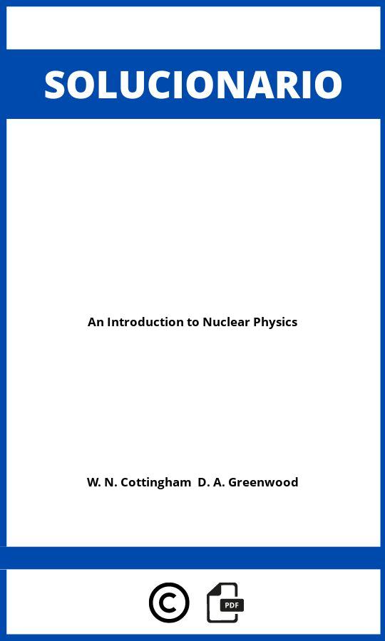 Solucionario An Introduction to Nuclear Physics