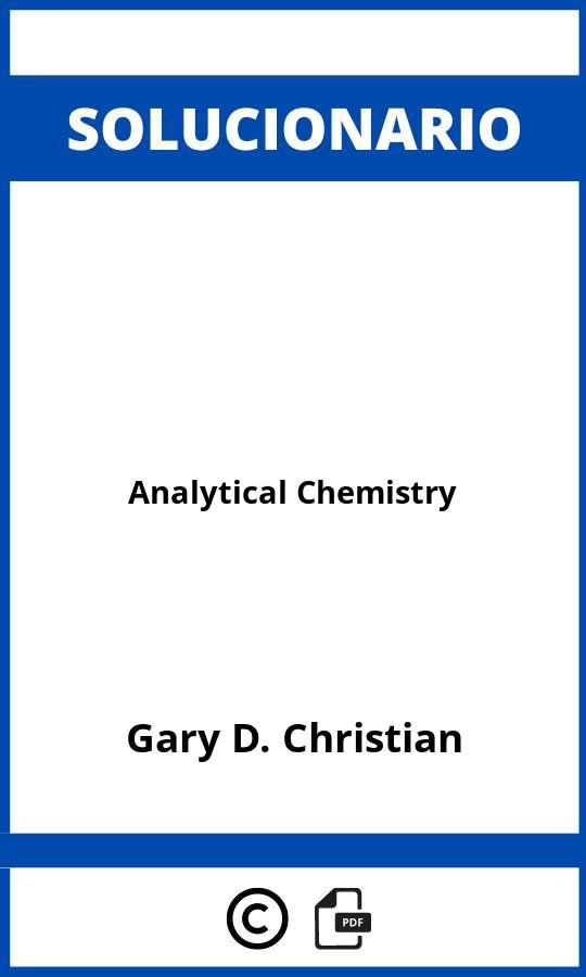 Solucionario Analytical Chemistry
