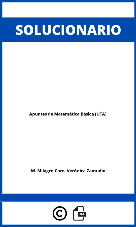 Solucionario Apuntes de Matemática Básica (UTA)