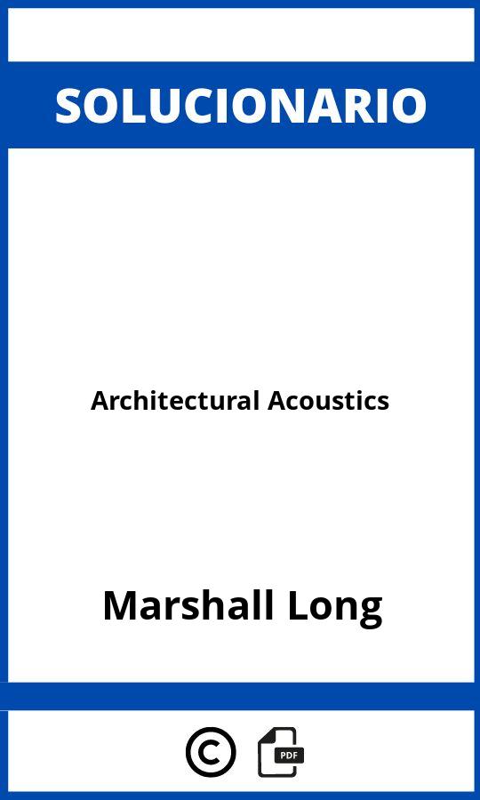 Solucionario Architectural Acoustics