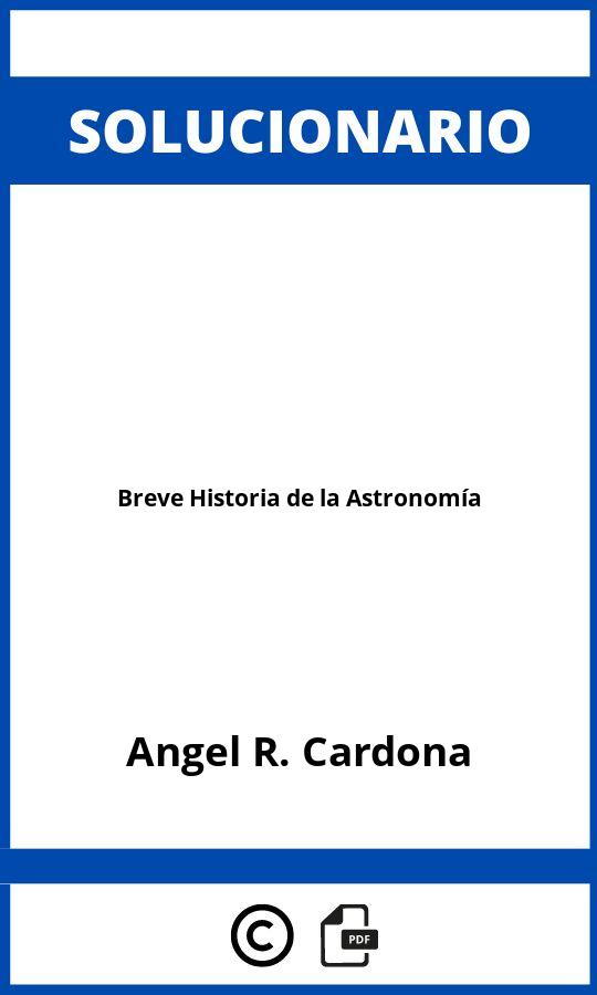 Solucionario Breve Historia de la Astronomía