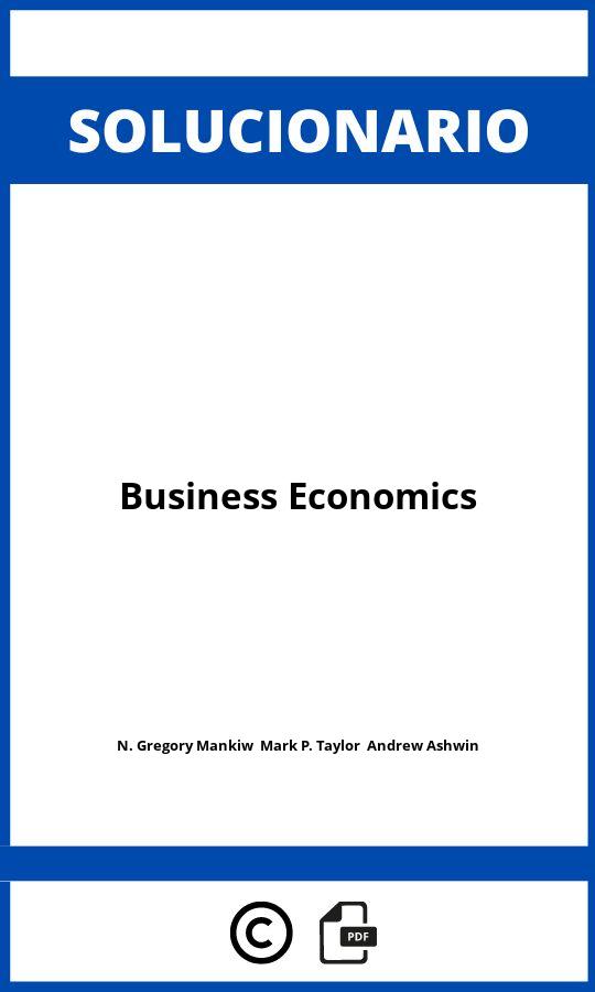 Solucionario Business Economics