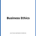 Solucionario Business Ethics