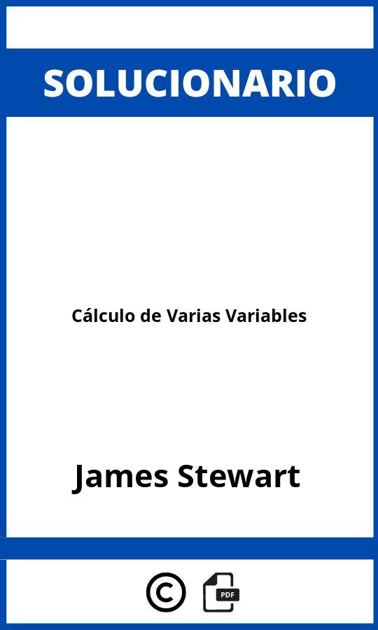 Solucionario Cálculo de Varias Variables