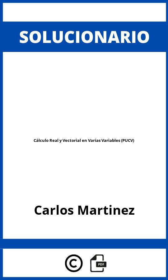 Solucionario Cálculo Real y Vectorial en Varias Variables (PUCV)
