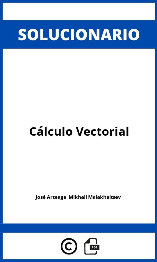 Solucionario Cálculo Vectorial