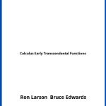 Solucionario Calculus Early Transcendental Functions