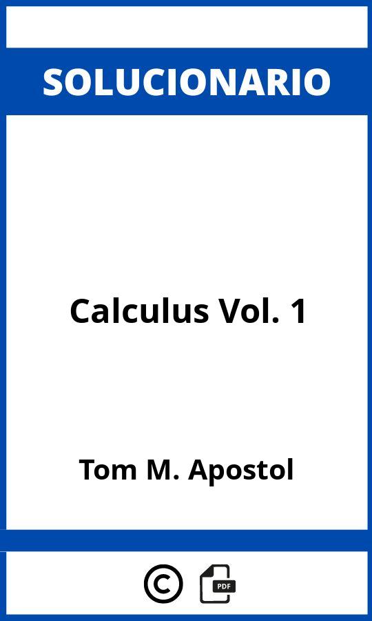 Solucionario Calculus Vol. 1