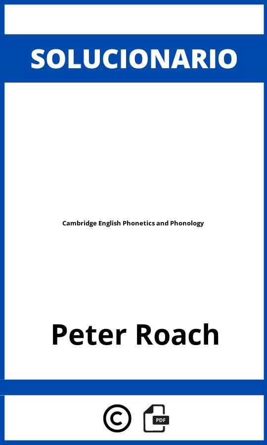 Solucionario Cambridge English Phonetics and Phonology
