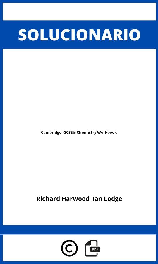 Solucionario Cambridge IGCSE® Chemistry Workbook