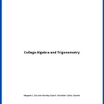 Solucionario College Algebra and Trigonometry