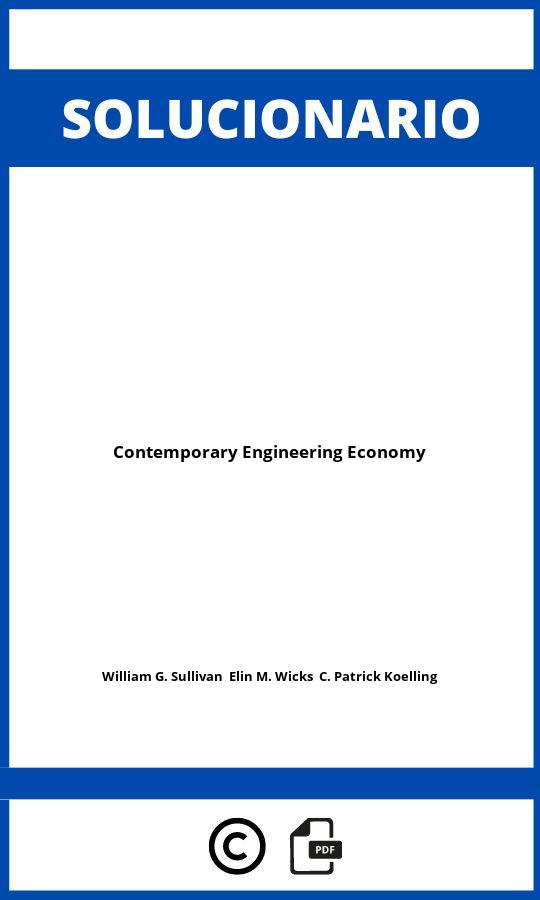 Solucionario Contemporary Engineering Economy