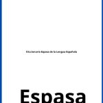 Solucionario Diccionario Espasa de la Lengua Española