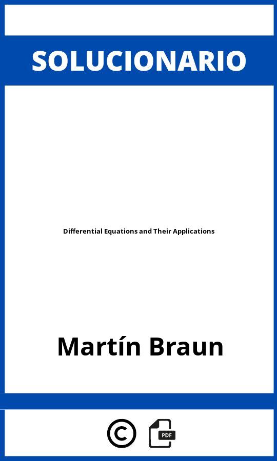 Solucionario Differential Equations and Their Applications