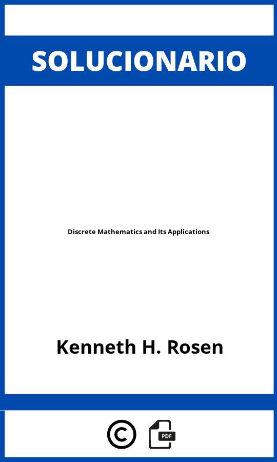 Solucionario Discrete Mathematics and Its Applications