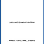 Solucionario Econometría: Modelos y Pronósticos
