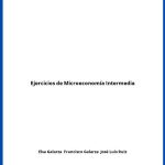 Solucionario Ejercicios de Microeconomía Intermedia