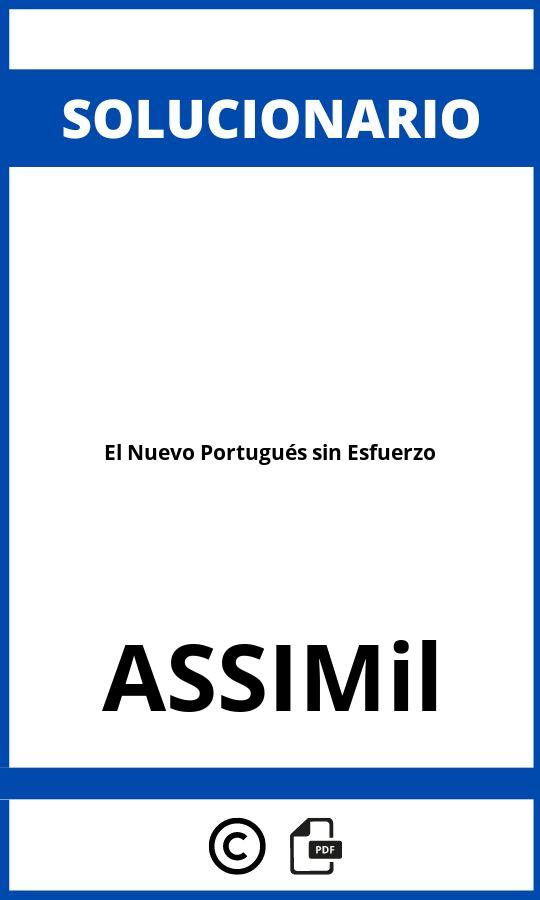 Solucionario El Nuevo Portugués sin Esfuerzo