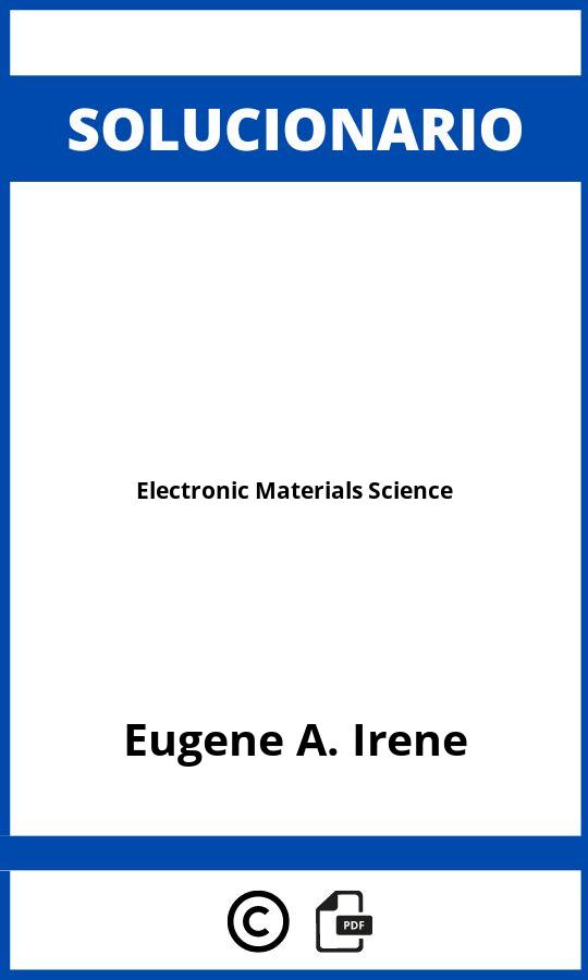 Solucionario Electronic Materials Science