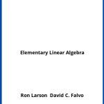 Solucionario Elementary Linear Algebra