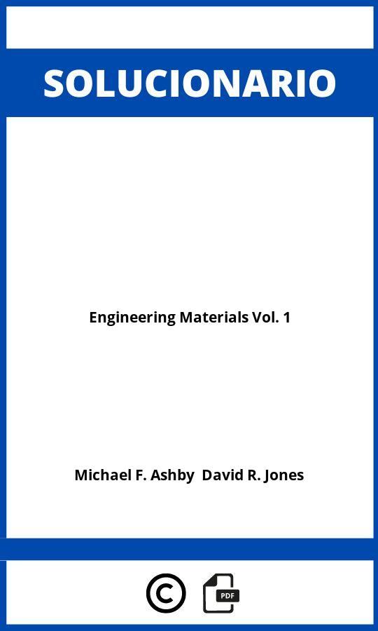 Solucionario Engineering Materials Vol. 1