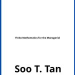 Solucionario Finite Mathematics for the Managerial