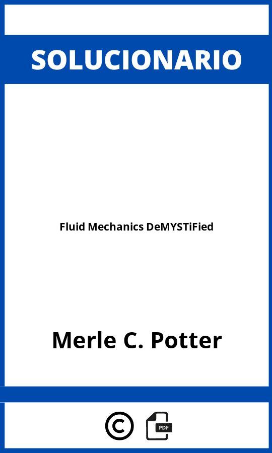 Solucionario Fluid Mechanics DeMYSTiFied