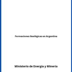 Solucionario Formaciones Geológicas en Argentina