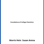 Solucionario Foundations of College Chemistry