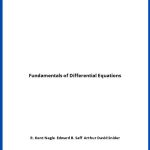Solucionario Fundamentals of Differential Equations