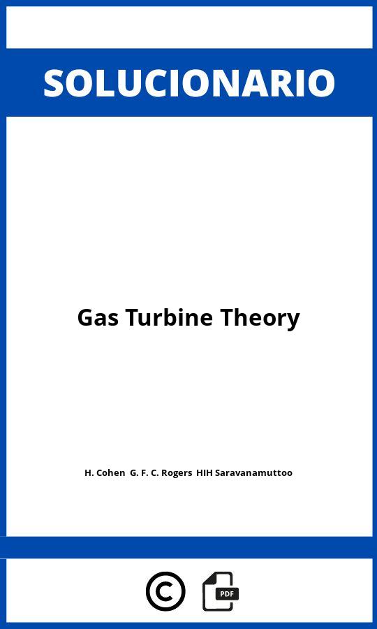 Solucionario Gas Turbine Theory