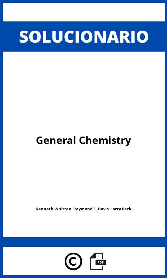 Solucionario General Chemistry
