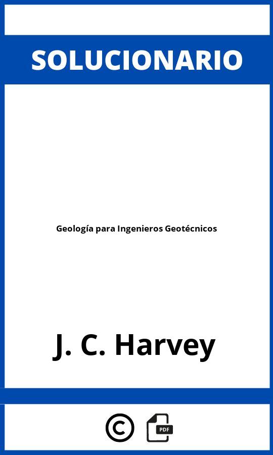 Solucionario Geología para Ingenieros Geotécnicos