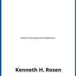 Solucionario Handbook of Discrete and Combinatorial Mathematics