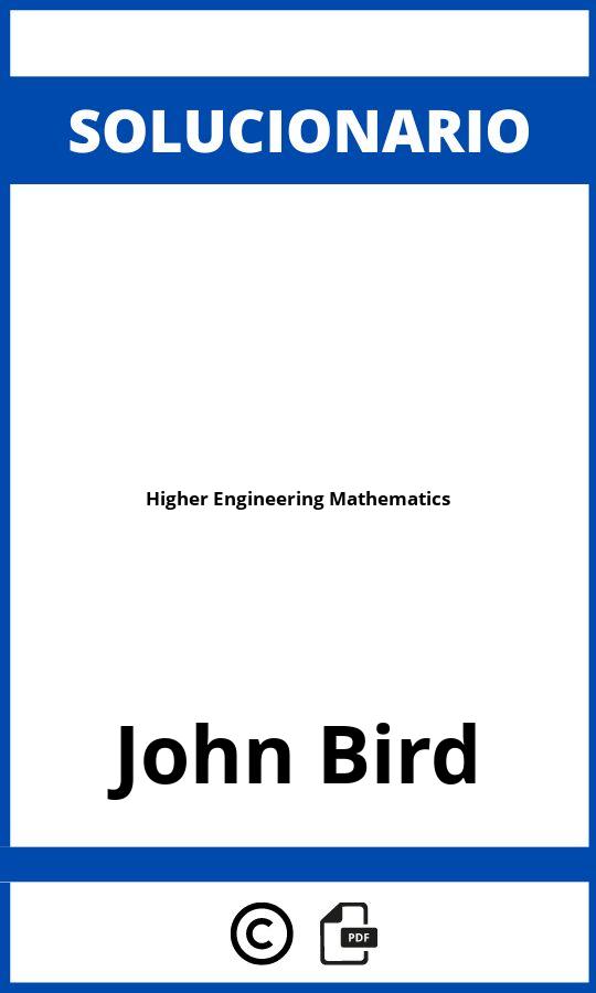 Solucionario Higher Engineering Mathematics