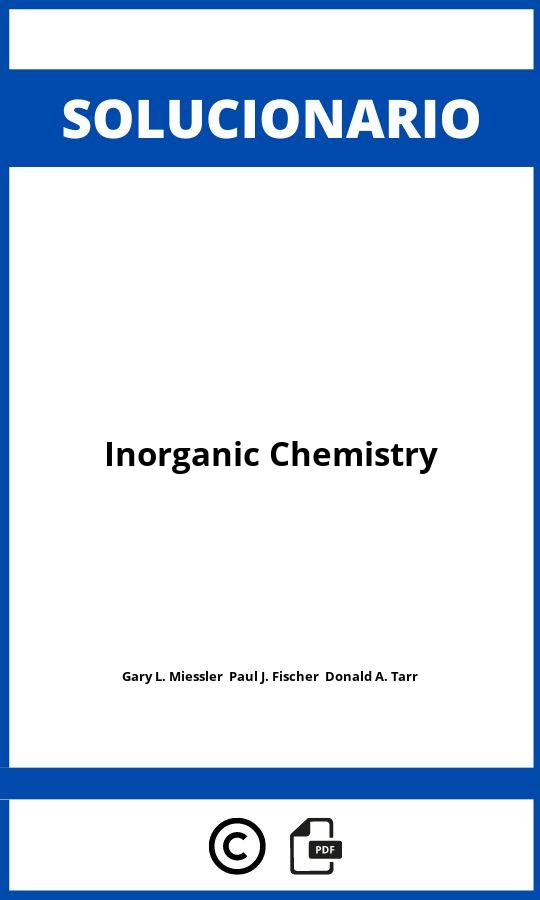 Solucionario Inorganic Chemistry