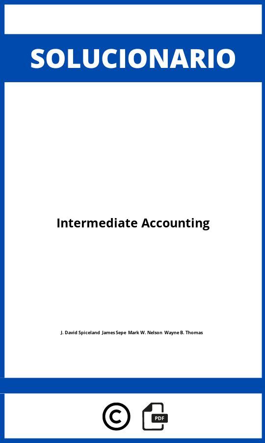 Solucionario Intermediate Accounting