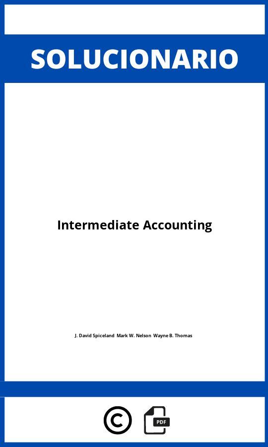 Solucionario Intermediate Accounting