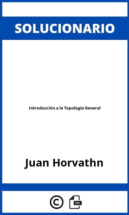 Solucionario Introducción a la Topología General