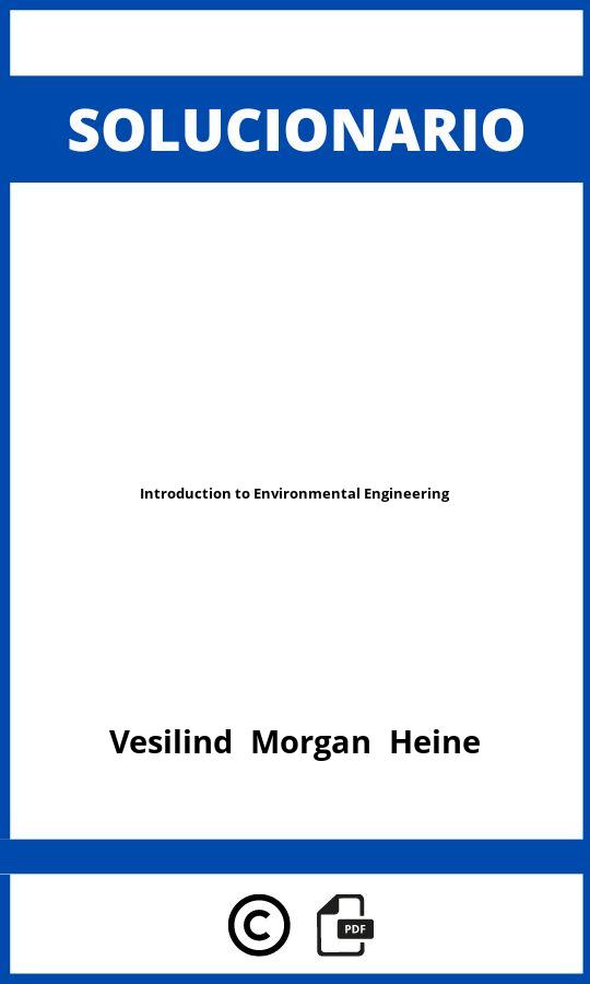 Solucionario Introduction to Environmental Engineering