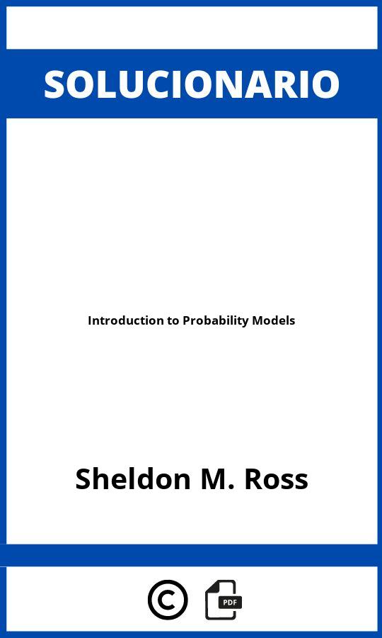 Solucionario Introduction to Probability Models