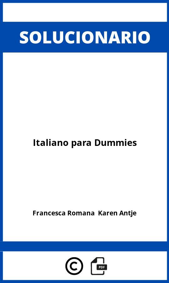 Solucionario Italiano para Dummies