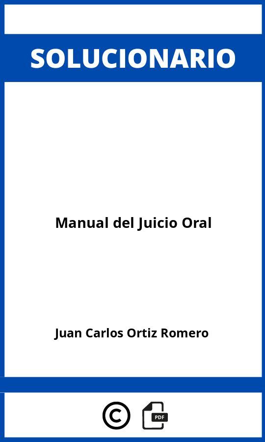 Solucionario Manual del Juicio Oral